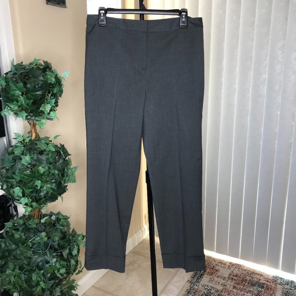 ⏰Slacks by Gallia Moda | Charcoal Gray | Size 10 - Picture 3 of 8